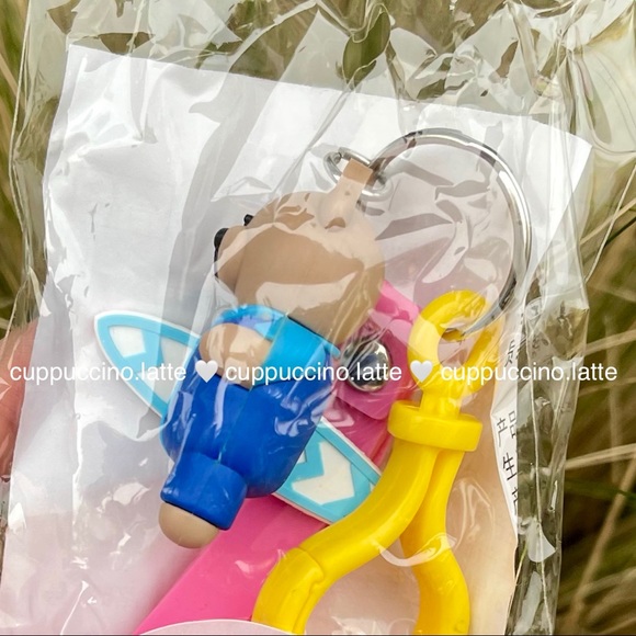 🏄‍♀️NEW☀️Starbucks Beach Surfer Bearista Bear Wristlet Strap & Charm Keychain - Picture 5 of 6